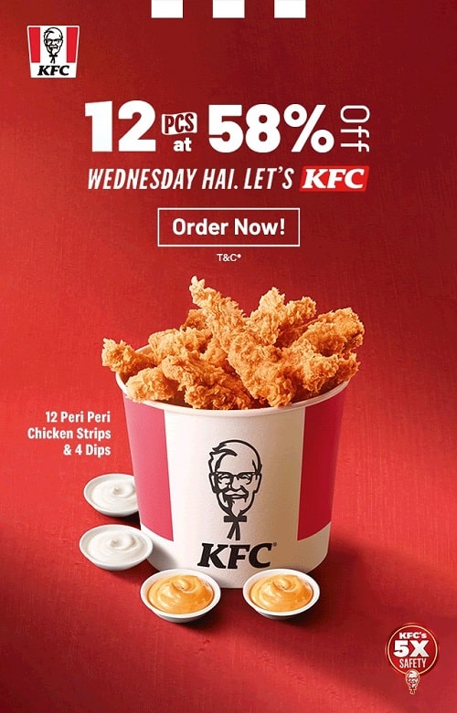 KFC India Wednesday offers