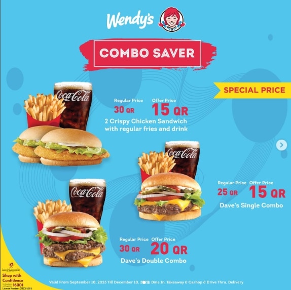 Wendy’s Qatar Combo offers