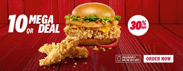 KFC Qatar 10 QAR Mega deal